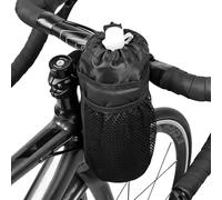 Bike Stem Bag - 600D Insulated Film Black Compact Holder | Water Bottle Drink Cup Storage Bag | Handlebar Accessory For Road Mountain Bicycle Motorcycle Electric Vehicle Outdoor Cycling Travel