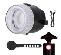Bike Tail Light, Waterproof Cycling Safety Rear Lamp, 1.77x1.61x1.61 Inches USB Rechargeable Warning Light for Night Riding, Commuting, Road Biking and Outdoor Adventures