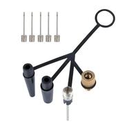 Bike Tire Adapter - 4 Claw Air Pump Attachment | Convert Tire Valve | 8cm PP Brass Stainless Steel Multi-Functional Air Nozzle Connector For Home Workshop Gym Swim Ring Basketball Riding Long Distance