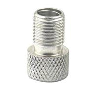Bike Tire Adaptor, Tire Valve Converter, PortableSchrader Conversion Cap, Inner Tube Nozzle Adapter for Mountain or Road Bikes, French Valve Compatible Accessory, Silver
