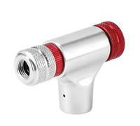 Bike Tire Inflator | Aluminum Alloy, 28g, 4.8x3.2cm | Portable Air Chuck For Road | Compatible US/French Valve, Outdoor Cycling Accessory