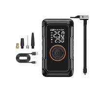 Bike Tire Pump - 3000mAh 7.9x5.2x14.4cm Cordless Portable Air Compressor with Digital Pressure Gauge | Bicycle Tire Inflator Ball Pump Compact | For Car Motorcycle SUV RV Trailer ATV Scooter Ball