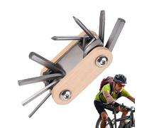Bike Tool Kit, Cycling Maintenance Set, Foldable Multi Tools, Portable Bicycle Repairs Accessories for Quick Fixes, Road Bikes, Mountain Repair, Daily Ride, Roadside, 6.3/3.4/2.7 Inches