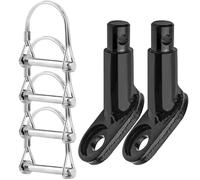 Bike Trailer Hitch, Heavy-Duty Shock-Absorbing Quick-Release Hook, Bicycle Connector Attachment for Walking Cycling Outdoor Hiking Camping Gear Hauling Ride Adventures
