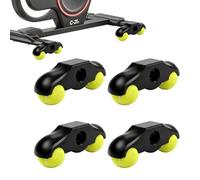 Bike Trainer Rocker Feet, Noise Reduction Kit With Tennis Balls Vibration Dampening Pads For Indoor Cycling Trainer, Estable Anti Slip Accessories For Home Gym Living Room Apartment Workout Setup
