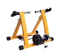 Bike Trainer Stand Magnetic Bicycle Indoor Exercise Training 2 Levels Resistance Stationary Cycling Trainer for Fitness and Physical Training (Color : Yellow)