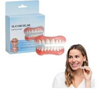 Bikenda Silicone Reline Denture Set,Denture Repair Kit,Soft Denture Reline Kit,Denture Silicone Reline Kit,Veneers Snap In Teeth Teeth Comfort Fit (1pcs)