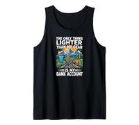 Bikepacking Lighter Than My Gear Is My Bank Account Camiseta sin Mangas