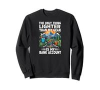 Bikepacking Lighter Than My Gear Is My Bank Account Sudadera