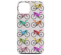 Bikepacking Patrón de bicicleta colorido Ciclo turismo Carcasa para iPhone 13