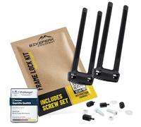 BikePeak Monty Floppy - Candado para cuadro de bicicleta universal, con tiras de montaje flexibles, juego de fijación