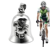 Biker Bell for Motorcycle, Riding Bell Lucky Biker Charm, Motorcycle Pendant Accessories, Motorcycle Drive Safe Pendant Accessories for Christmas, Birthday, Holiday, Unique Gift for Bikers