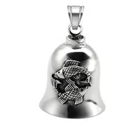 Biker Bell for Motorcycle, Riding Bell Lucky Biker Charm, Motorcycle Pendant Accessories, Motorcycle Drive Safe Pendant Accessories for Christmas, Birthday, Holiday, Unique Gift for Bikers