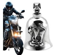 Biker Bell for Motorcycle, Riding Bell Lucky Biker Charm, Motorcycle Pendant Accessories, Motorcycle Drive Safe Pendant Accessories for Christmas, Birthday, Holiday, Unique Gift for Bikers