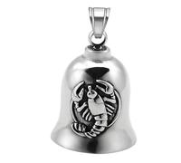 Biker Bell for Motorcycle, Riding Bell Lucky Biker Charm, Motorcycle Pendant Accessories, Motorcycle Drive Safe Pendant Accessories for Christmas, Birthday, Holiday, Unique Gift for Bikers