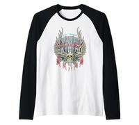 Biker Breeze Logo Retro 70 Classic Rock Cool Camiseta Manga Raglan