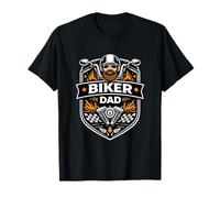 Biker Dad Motocicleta Estilo de Vida Identidad para Padres Equitadores Camiseta