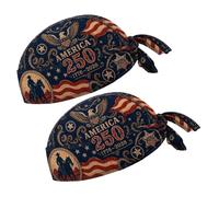 Biker Do Rag 1776 2026 - Pañuelo patriótico con estampado patriótico para montar a caballo, viajar y uso diario al aire libre, planes para la cabeza, gorro de calavera, bandana patriótica, bandera