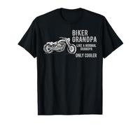 Biker Grandpa Like A Normal Grandpa Motorcycle Día del Padre Camiseta