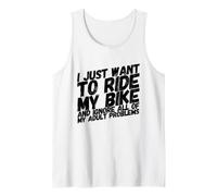 Biker I Just Want To Ride My Bike Motocicleta Motocicleta Camiseta sin Mangas