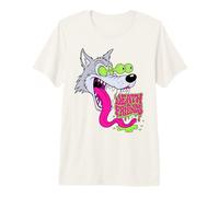 Biker Lowbrow Howling Wolf Wolves Rockabilly 50s Camiseta Premium