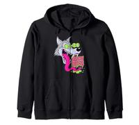 Biker Lowbrow Howling Wolf Wolves Rockabilly 50s Sudadera con Capucha