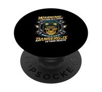 Biker Novia Esposa Pertenezco A Un Biker Día De San Valentín PopSockets PopGrip Adhesivo