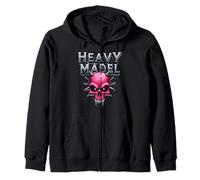 Biker Rocker Woman, Heavy Rock, Punk Girls, Hard Metal Girl Sudadera con Capucha