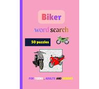 Biker Word Search: word search puzzle about bike , chain , glove , boots for biker professions , teens , adults, and seniors | 6 inch x 9 inch | 50 Puzzles