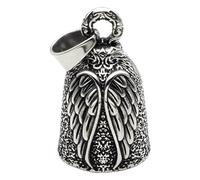 Bikers Bell - Classic Riding Motorcycles Accessory | Multifunctional Angel Wings Keychain Bell, Portable Helmet Handlebar Decoration, Riding Charm Giffts for Good Luck, Motorbikes Enthusiasts