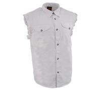 Bikers Borde Camisa de Twill para Hombre (Arena, XXL) (100% algodón)