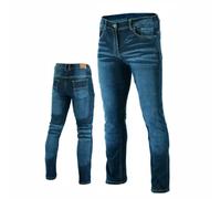 Bikers Gear Australia Blue Stetch Jeans de Motocicleta con Forro de Kevlar para Hombre, elásticos, cómodos, con Armadura CE extraíble, Azul, 48