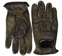 Bikers Gear Australia Guantes clásicos de Cuero de Ajuste Suave, Color marrón, Talla S