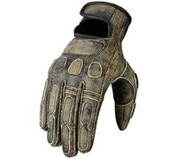 Bikers Gear Australia - Guantes clásicos de piel para motocicleta, color marrón, talla M