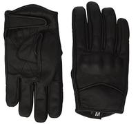 Bikers Gear Australia Guantes Cortos de Cuero Negro Harley Style Cruiser Guantes térmicos con Forro Impermeable Hipora (XL)