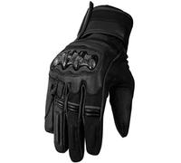 Bikers Gear Australia Vega - Guante corto deportivo para motocicleta, color negro, talla L