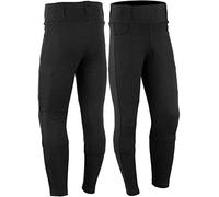 Bikers Gear Kl901-16 - Leggings Protectores de Motocicleta con Forro Kevlar para Mujer, con Armadura CE extraíble, Color Negro, Talla 16 EU