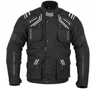 Bikers Gear la glorider chaqueta de Moto impermeable y transpirable con ventilación ce-1621 - 1, color negro, talla S