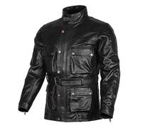 Bikers Gear UK Chaqueta Cuero Vintage Wax en Color Negro Talla 3XL