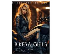 Bikes and Girls: Sexy Mädels auf heißen Mottorrädern (Tischkalender 2026 DIN A5 hoch), CALVENDO Monatskalender: Monat für Monat verbindet Bikes and ... Ein echter Hingucker für jede Wand.