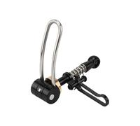 Bikes Seat Clamp, Scooter Seat Post Clip, Quick Release Folding Bicycles Replacement Part, Aluminum Alloy Construction, High Stability for Smooth Riding, 58g, Black, 1 Piece