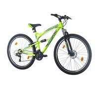 Bikesport Parallax 29 Pulgadas Bicicletas de montaña Suspensión Doble Hombre, 21 velocidades (Verde neón)