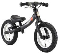 BIKESTAR 2-en-1 Bicicleta sin Pedales para niños y niñas 3-4 años | Bici con Ruedas de 12" Edición Sport | Negro