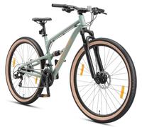 BIKESTAR Bicicleta de montaña de Aluminio Suspensión Doble Completa 26, 27.5, 29 Pulgadas | Cuadro 16, 16.5, 17.5" Cambio Shimano de 21 velocidades, Freno de Disco, Fully MTB