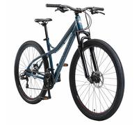 BIKESTAR Bicicleta de montaña Hardtail de Aluminio, 21 Marchas Shimano 29" Pulgadas | Mountainbike con Frenos de Disco Cuadro 18" MTB | Azul Gris