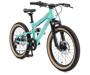 BIKESTAR Bicicleta de montaña Suspensión Doble Bicicleta Juvenil 20 Pulgadas de 6 años | Cambio Shimano de 7 velocidades, Freno de Disco, Fully | niños Bicicleta