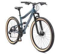 BIKESTAR Bicicleta de montaña Suspensión Doble Completa 27.5 Pulgadas | Cuadro 17" Cambio Shimano de 21 velocidades, Freno de Disco, Fully MTB Azul