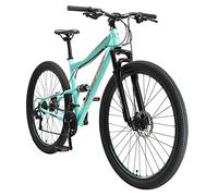 BIKESTAR Bicicleta de montaña Suspensión Doble Completa 29 Pulgadas | Cuadro 19" Cambio Shimano de 21 velocidades, Freno de Disco, Fully MTB Mentha