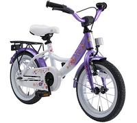BIKESTAR Bicicleta Infantil para niños y niñas a Partir de 4 años | Bici 14 Pulgadas con Frenos | 14" Edición Clásica Violet Blanco
