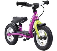 BIKESTAR Bicicleta sin Pedales para niños y niñas | Bici 10 Pulgadas a Partir de 2-3 años con Freno | 10" Edición Clásica Berry y Blanco